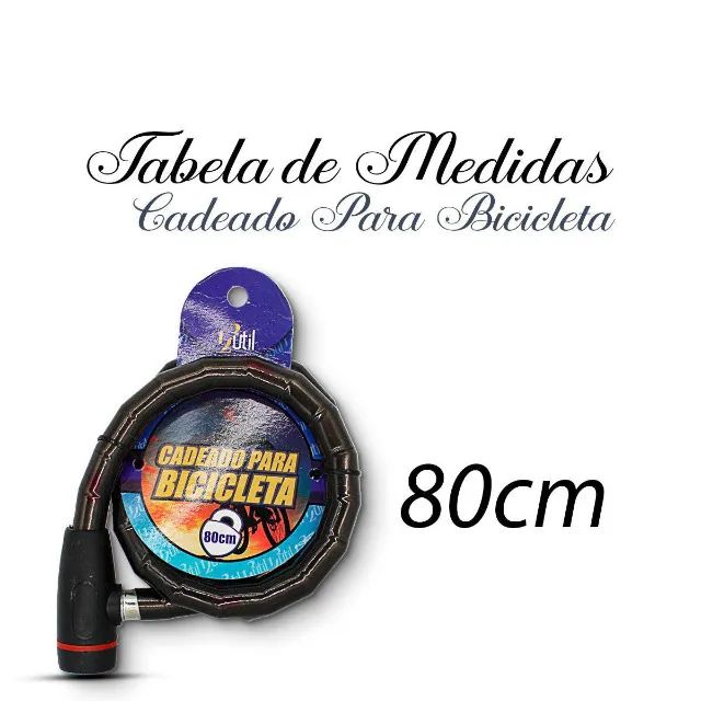 Cadeado Para Bicicleta 80cm - Foto 2