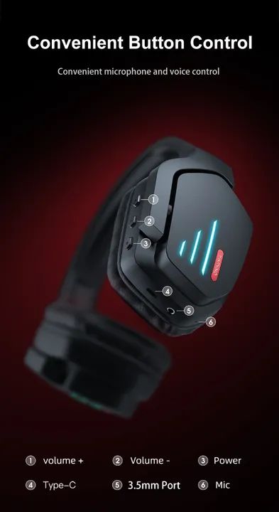 Headset Bluetooth Onikuma B60 - Foto 3