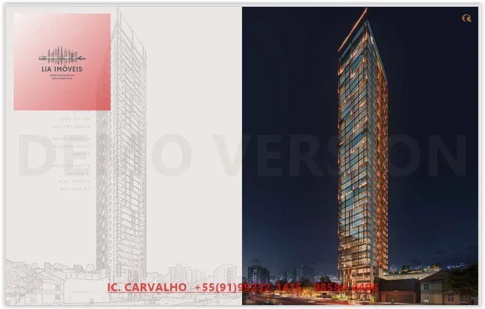 Apartamento no Iconiq By Quadra, 193 m², 3 Suítes, 3 Vagas, Umarizal, Belém-Pará