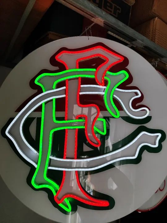 Placa Neon FC - Fluminense - Foto 2