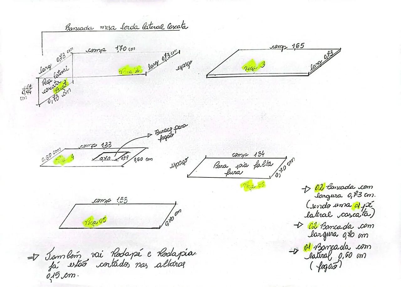Lote de peças mármore Branco Paraná - Foto 6