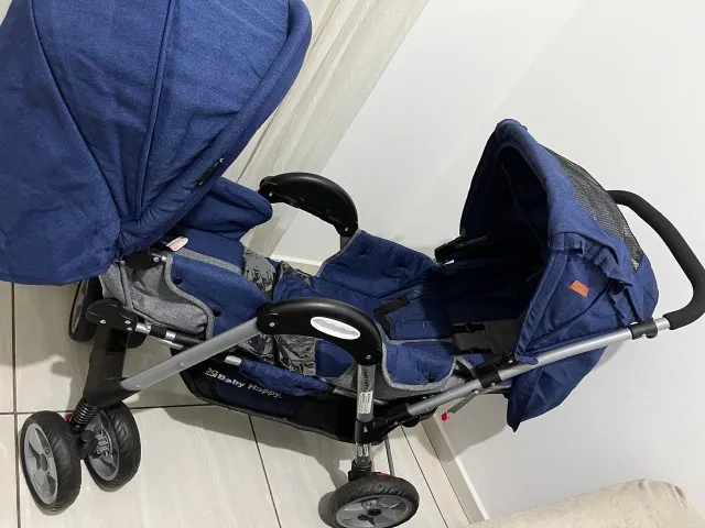 Carrinho De Bebe Para Gemeos - Luxo