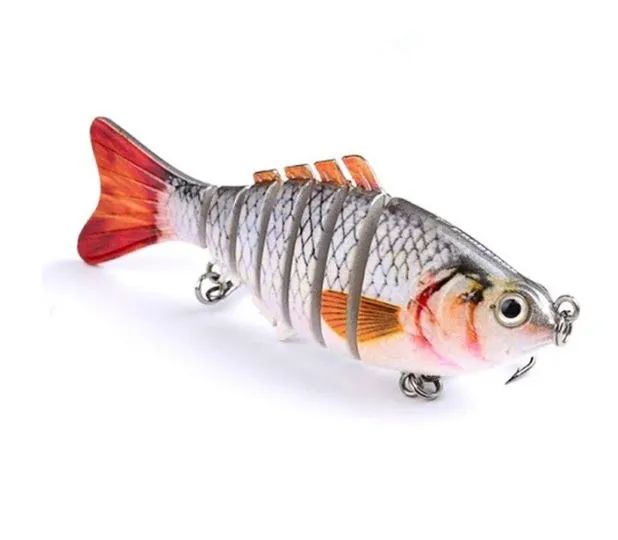 5 - Iscas Articuladas 7 Sessoes Artificial Lambari - 10cm 15,2gr  - Foto 2
