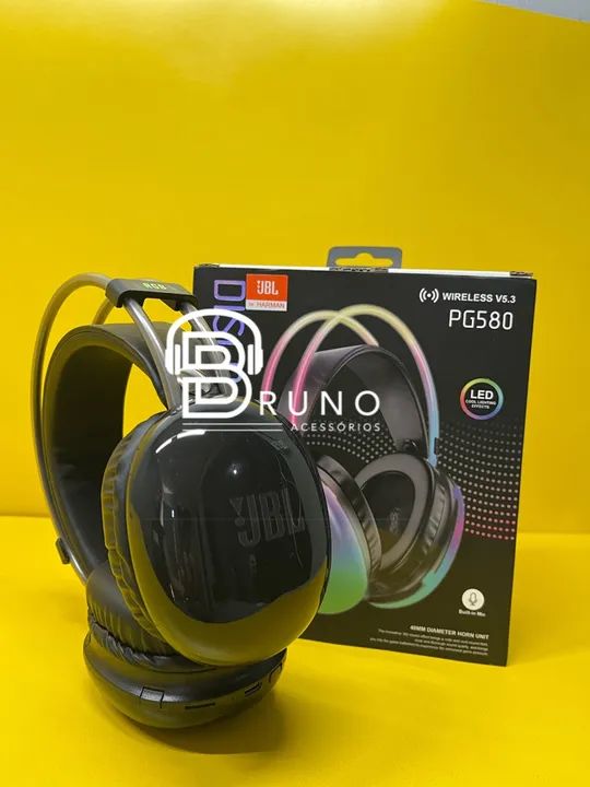 Fone de ouvido JBL Bluetooth RGB  - Foto 3