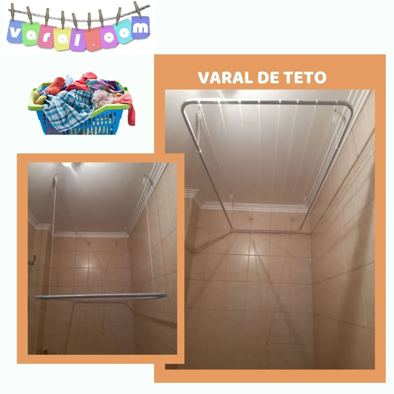 Varal de Teto INSTALADO64310339278467120