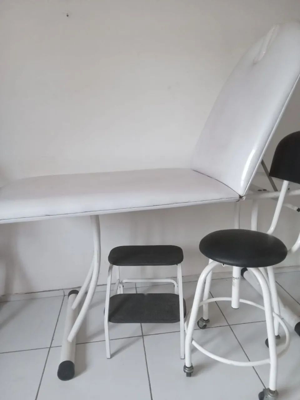 Maca, mocho e escada 