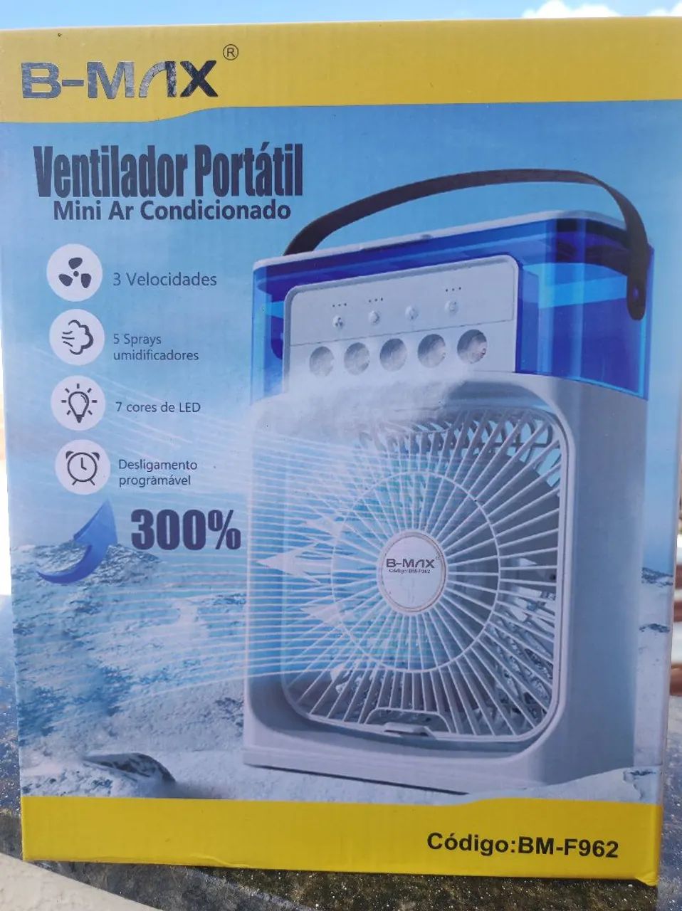 Ventilador Portátil Mini Ar Condicionado B-MAX - Foto 2