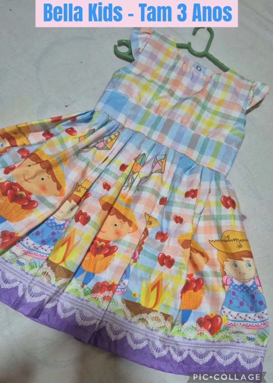 Vestidos INFANTIS Bella Kids Tamanho e Estampas Diversas