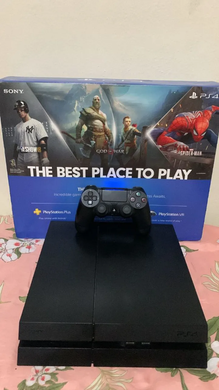 Console Playstation 4 (PS4) com 11 jogos e 1 controle original "faço entrega e já deixo "