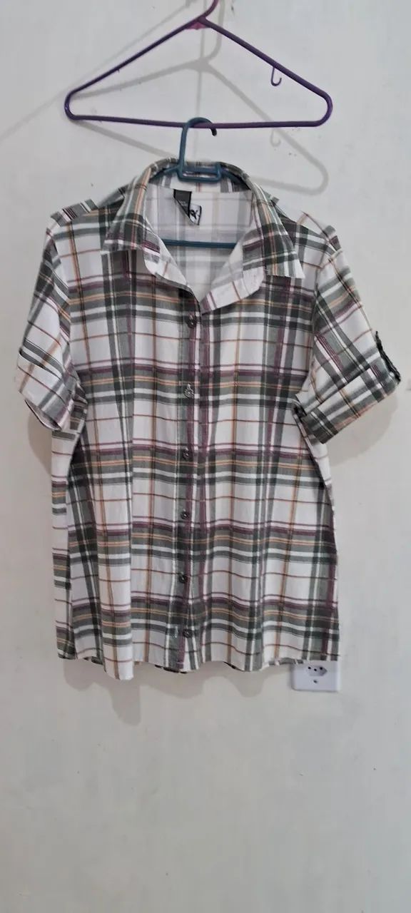Camisa xadrez feminina
