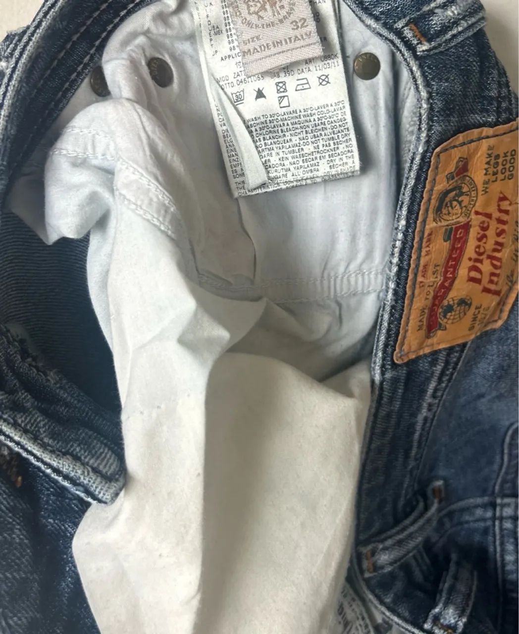 Calça Jeans Diesel Industry Azul - Foto 2