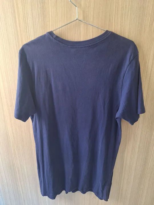 Camiseta Barcelona Azul Tamanho M Tecido Algodão - Foto 4