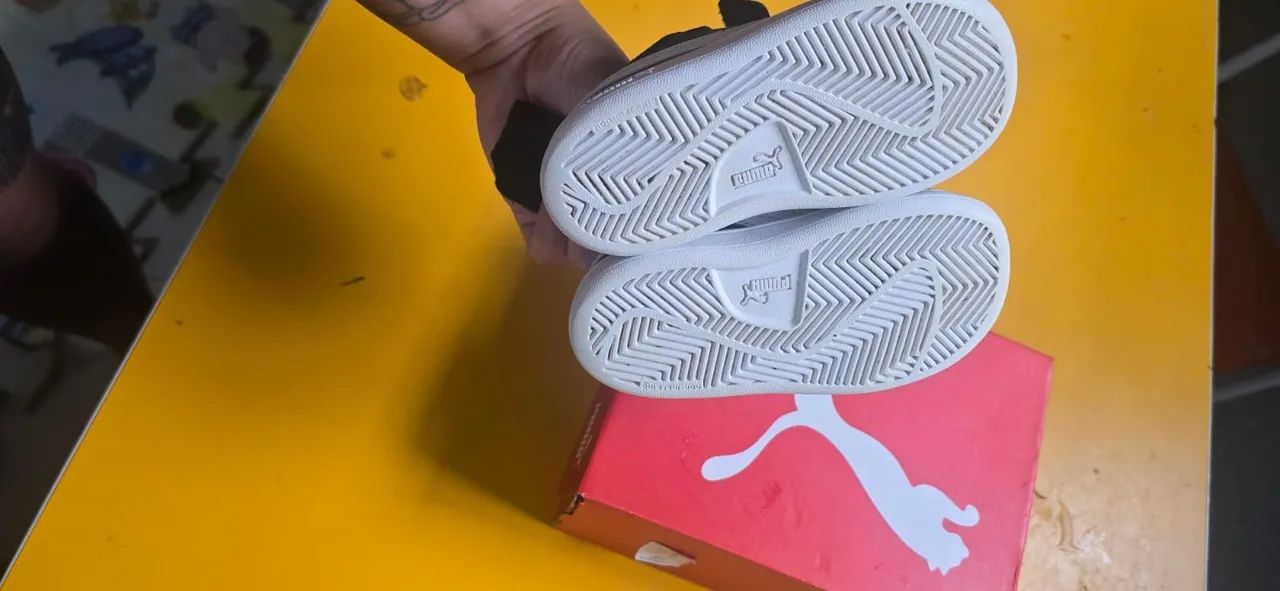 Tênis Puma Infantil - Preto tam.20 - Foto 4