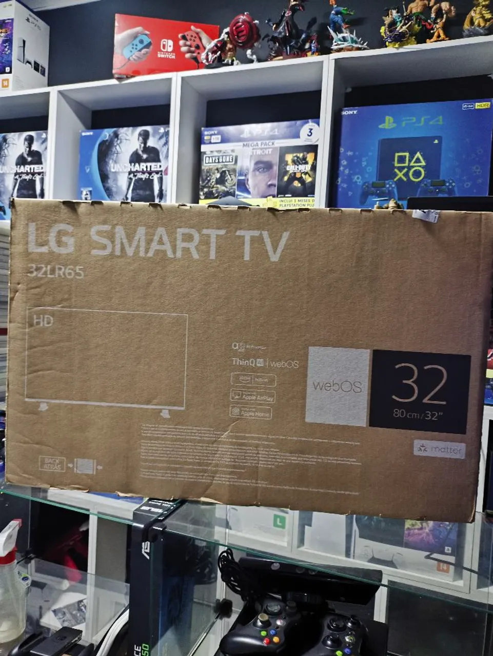 Smartv 32 polegadas LG nova lacrada na caixa
