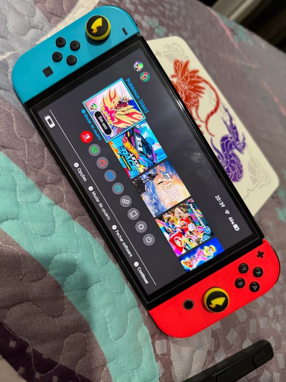 Nintendo Switch Oled Desbloqueado + 512gb sd - Foto 2