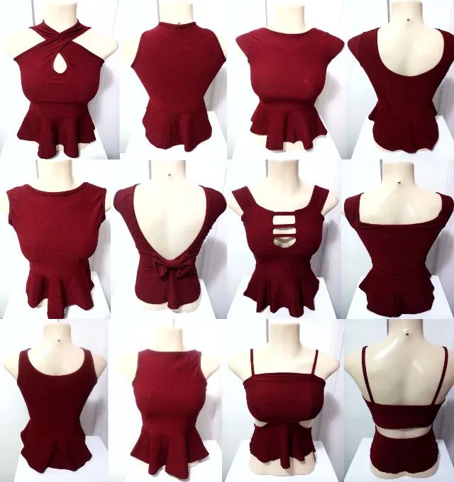 Lote de Blusas Peplum (200) - Foto 4