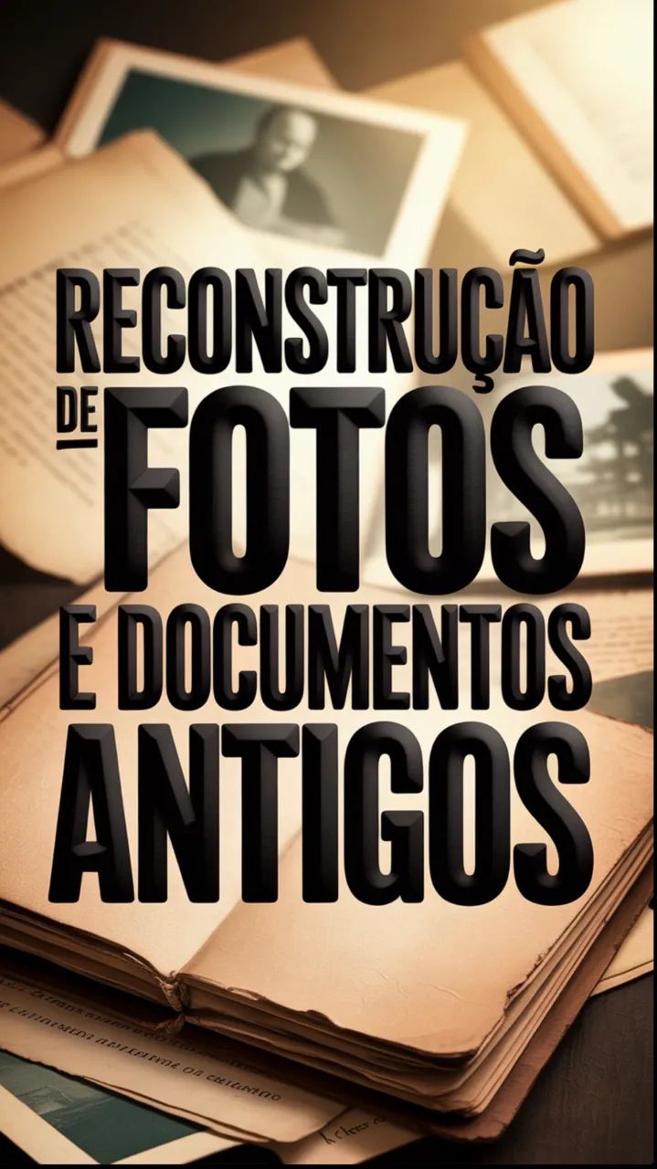 Reconstruímos seus Documentos e Fotos Acabada pelo Tempo