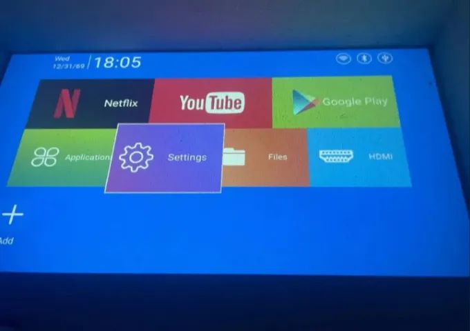 Projetor Hy320 Magic Cub Android Full HD 1080p 4k 30 A 250 Polegadas - Foto 4