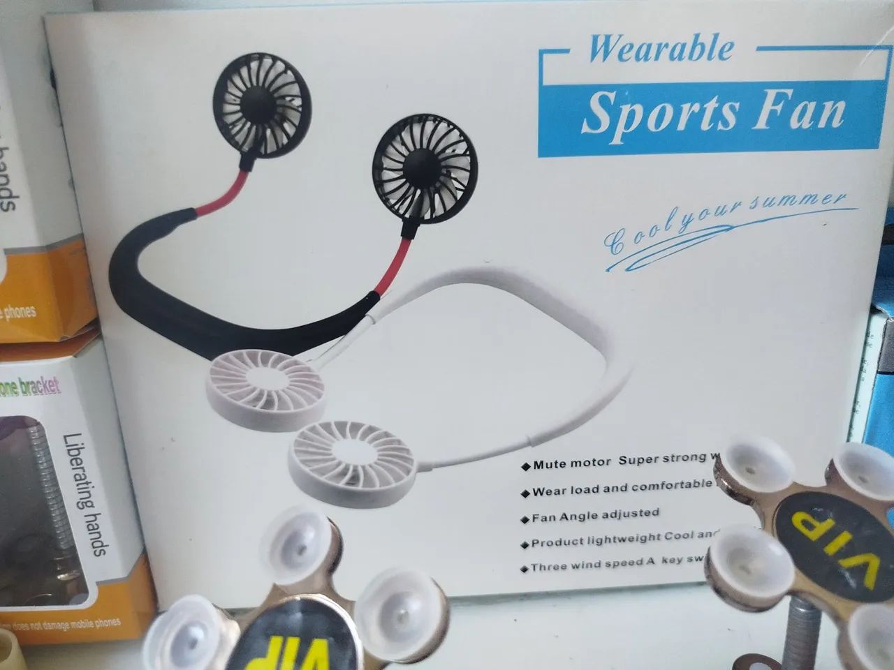 Ventilador de pescoço portátil recarregável - Foto 2