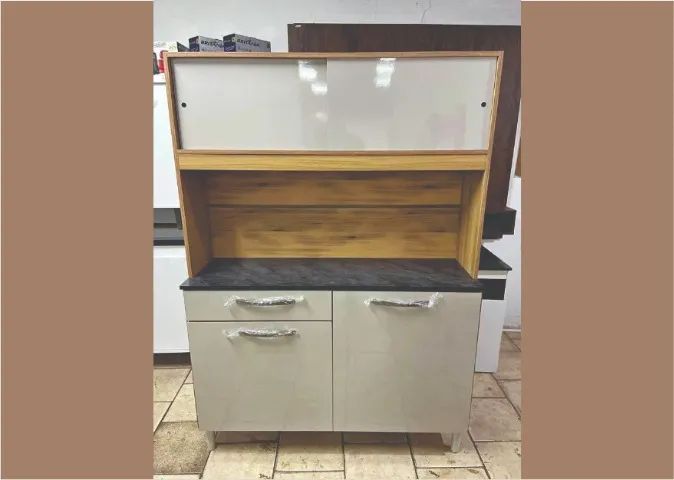 Armário de Cozinha Novo na Caixa com Manual