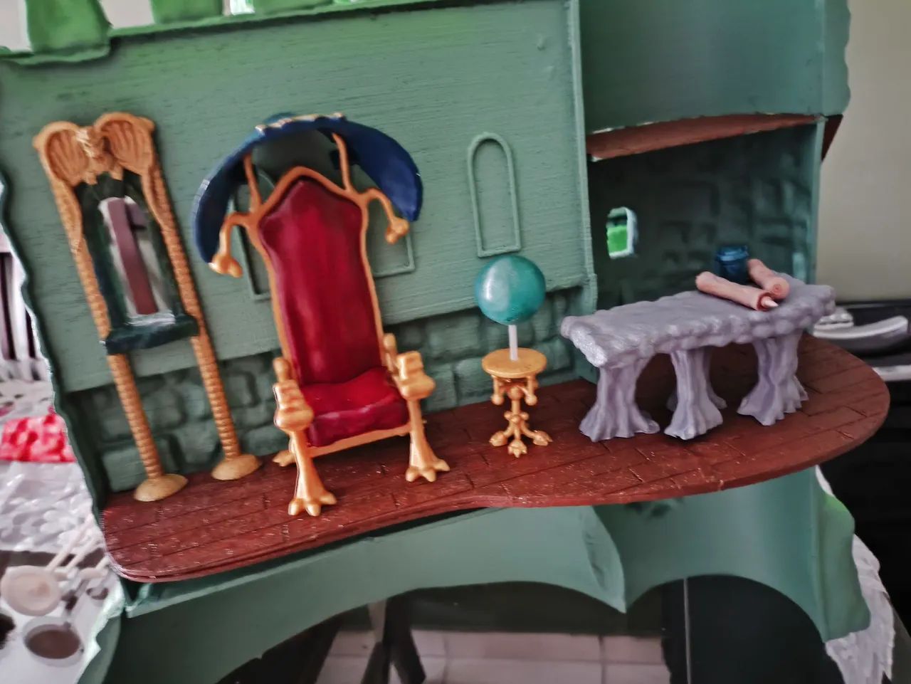 3º parede do Castelo de brinquedo vintage, com ou sem os móveis,   - Foto 3