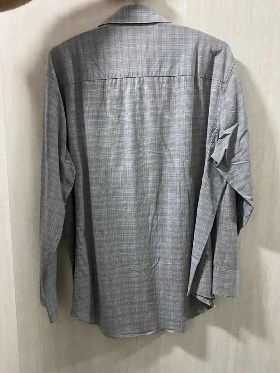 Camisa Calvin Klein Cinza Xadrez - Foto 3