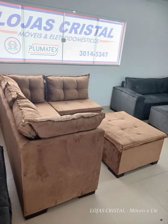 Sofá de Canto - 4 Lugares - Novo - Foto 3