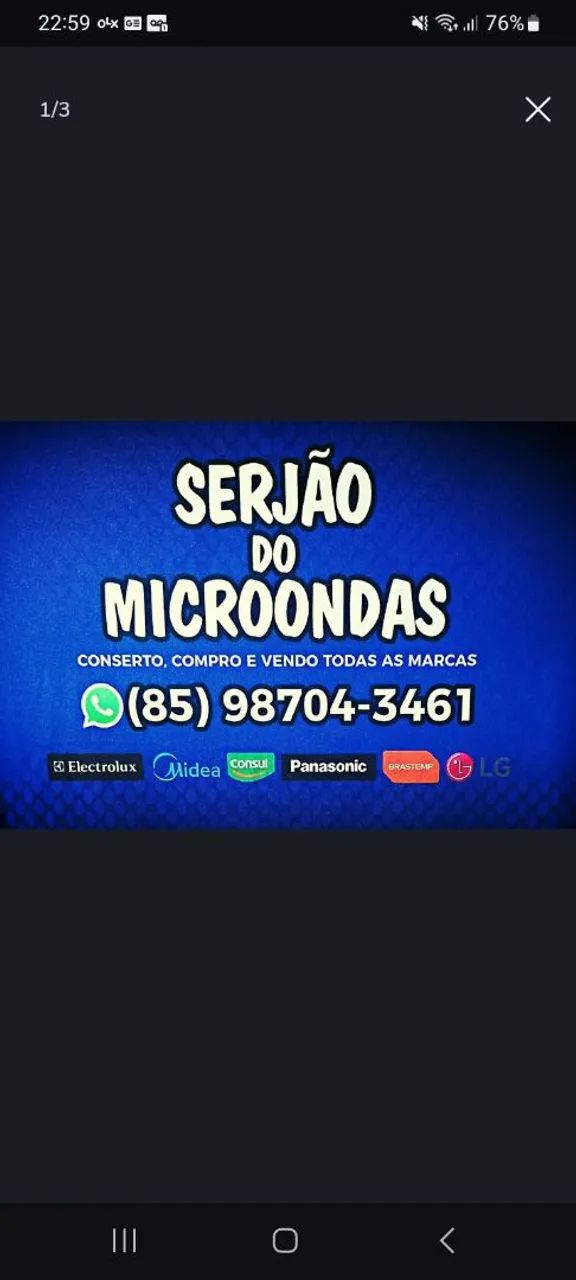 Conserto de Microondas em Domicílio, Todas as Marcas e modelos 