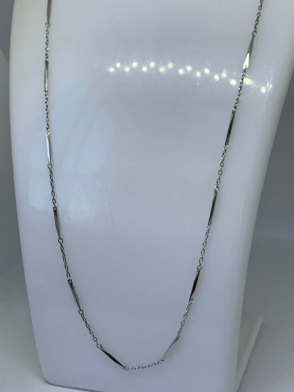 colar de prata com 50cm