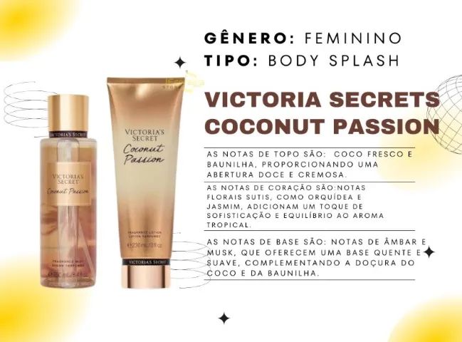 VICTORIA SECRETS COCONUT PASSION 