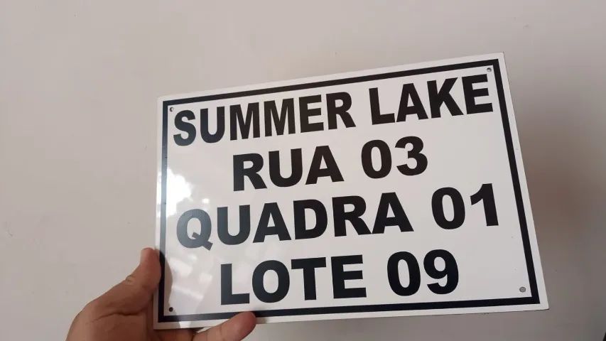 PLACA DE ENDEREÇO RESIDENCIAL  (30cm x 20cm) - Foto 2