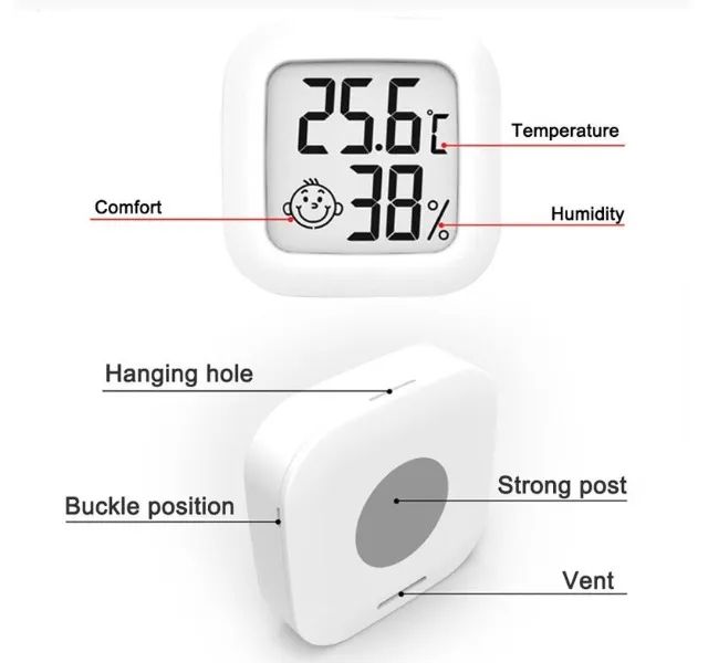 Termohigrometro Mini interno lcd temperatura e umidade   Arduino Automação COD-AP120   - Foto 5