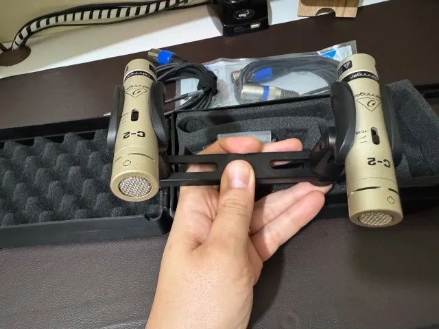 Microfones Behringer C-2 (Par) + Cabos XLR - Condensador Ideal para Gravação - Foto 3