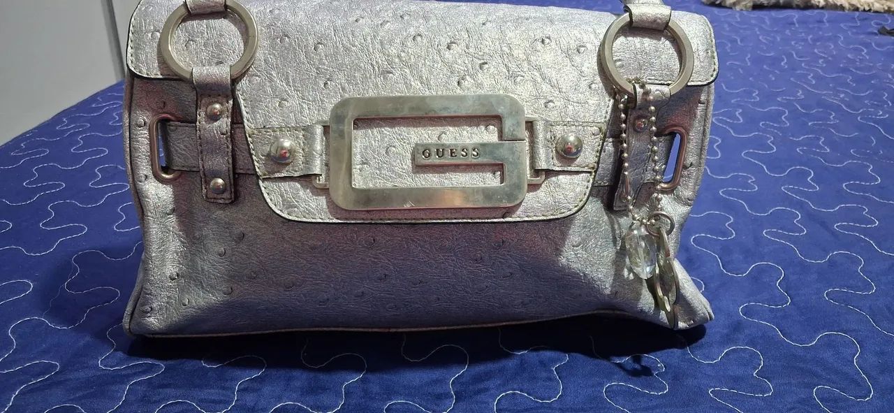 Bolsa Guess Prata - Foto 5