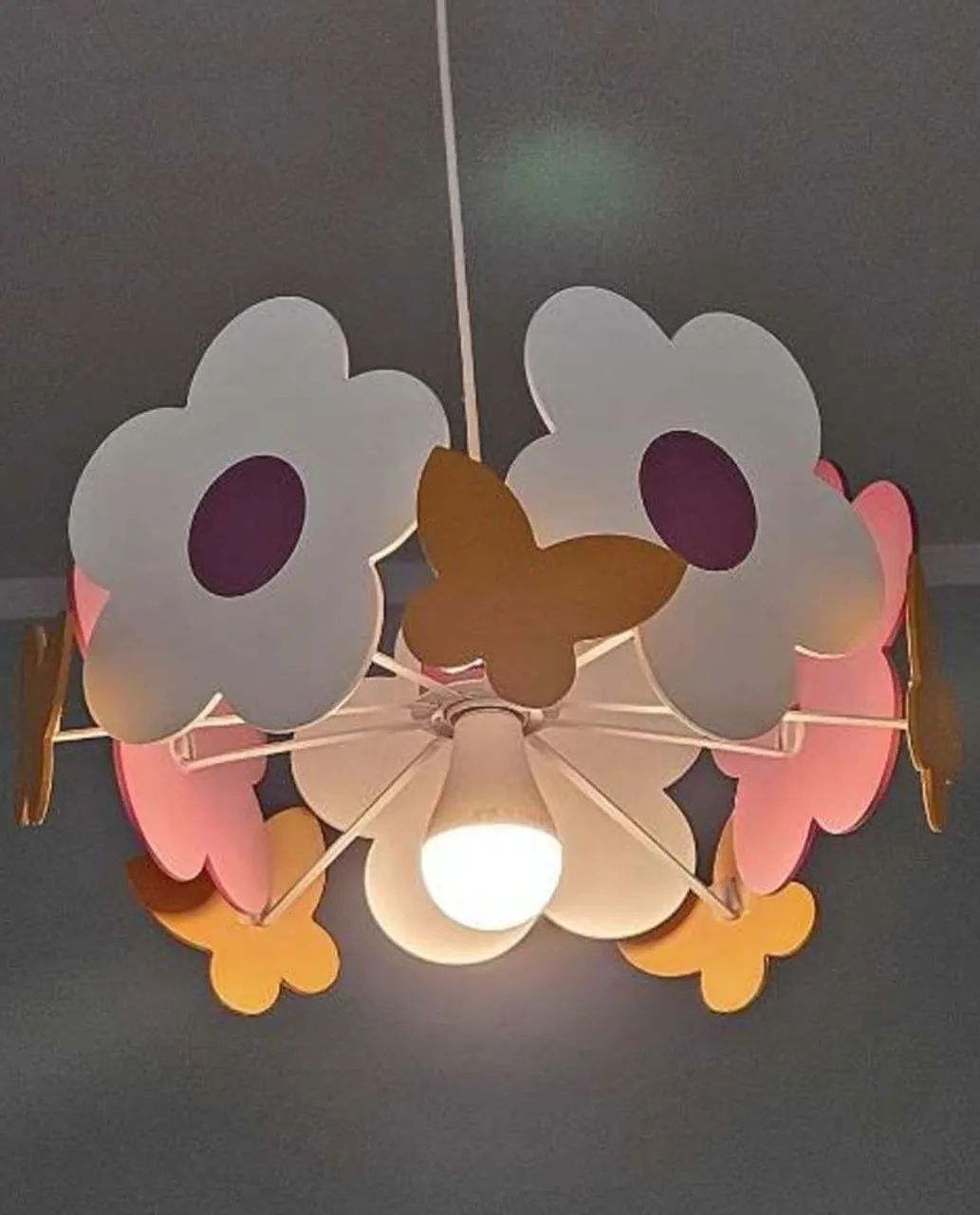 Luminária Infantil Decorativa Philips - Flores e Borboletas - Foto 2