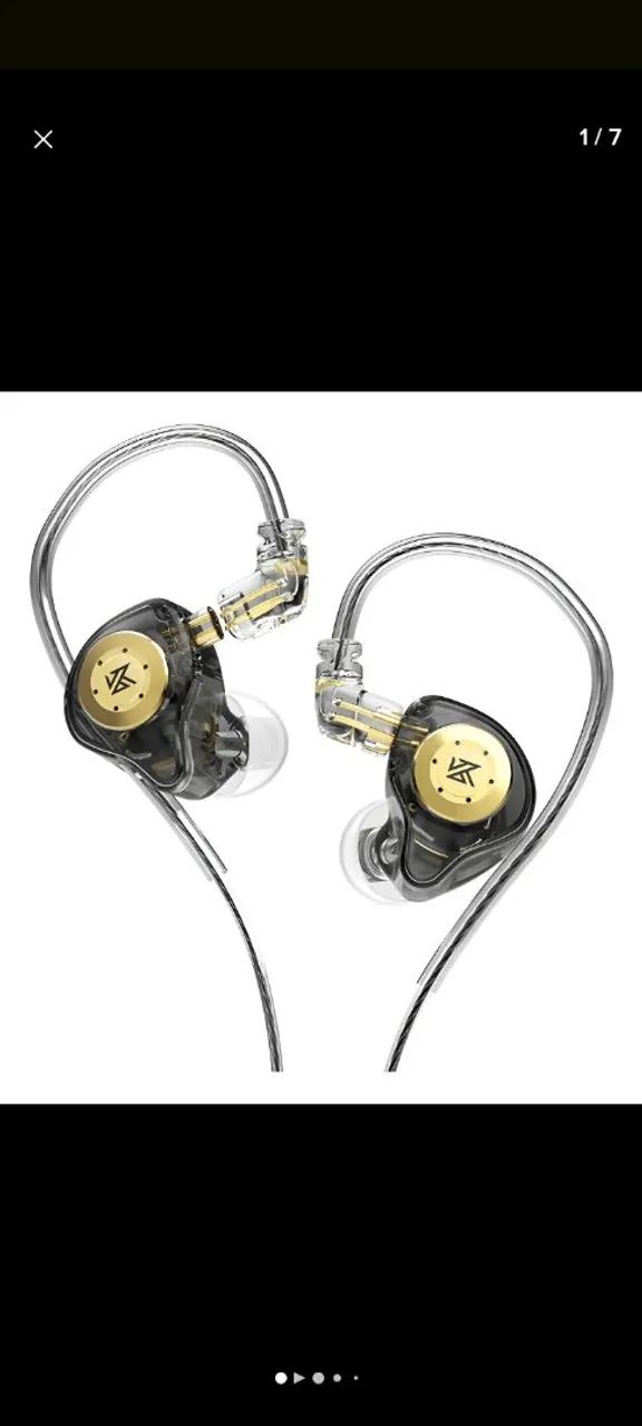 Fone Kz Edx Pro Black S/Microfone - Foto 2