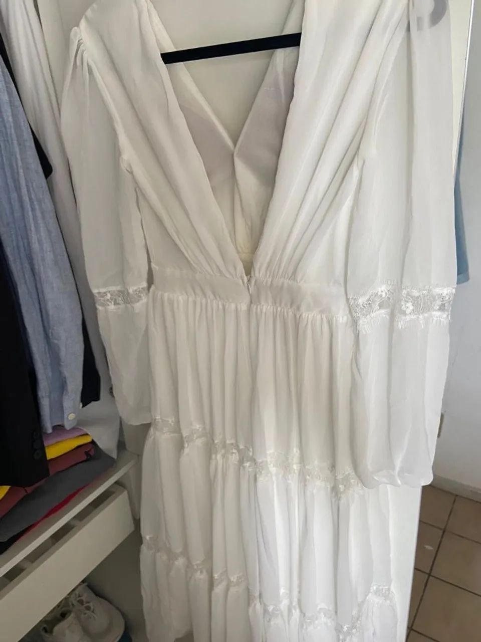 Vestido Branco Noiva Formatura TAM P lacrado