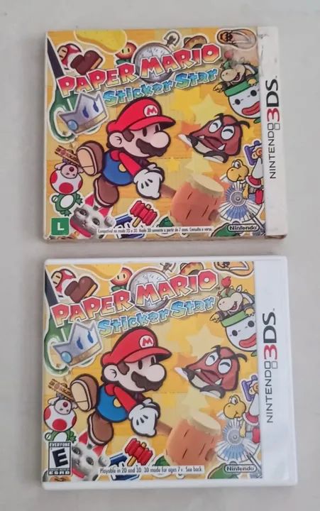 Paper Mario: Sticker Star -Nintendo 3DS Americano Completo com Luva - Foto 2