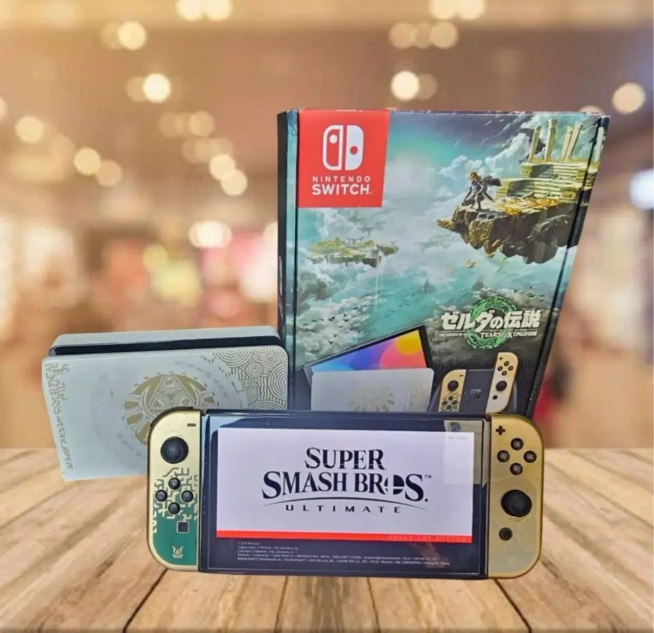Nintendo Switch - Edição Especial Zelda Desbloqueado, Cartão de 512gb - Foto 3