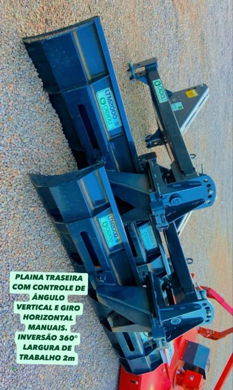 Plaina traseira reversível mecânica 2m - Foto 3