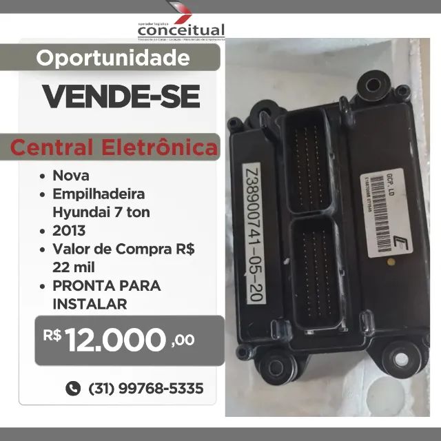 Vendo central eletrônica original para empilhadeira Hyundai 7 toneladas
