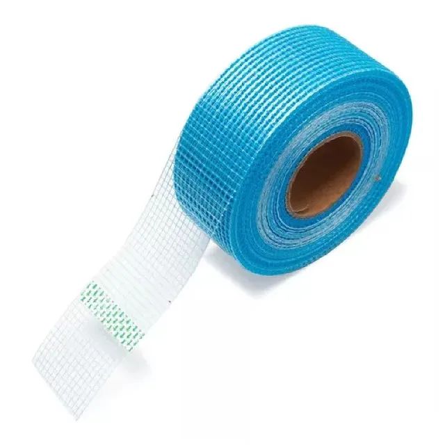 Fita Telada Auto Adesiva Drywall Gesso 48mm x 100 Metros Azul Lotus 1871