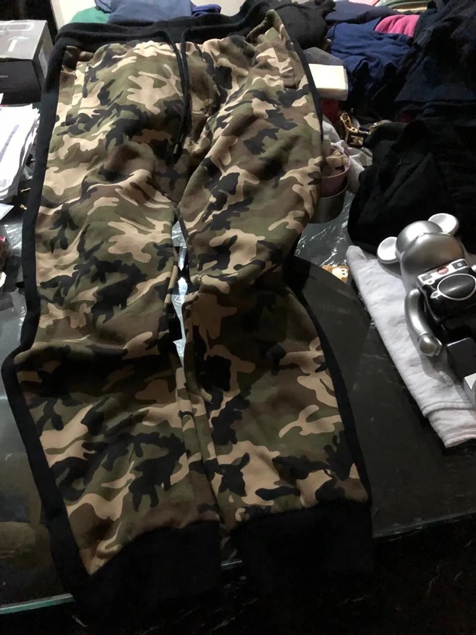 Calça Moletom Militar Camuflada Forever 21