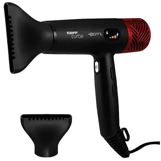 Secador de Cabelo Taiff SECT24BL Turbe Digital 2400 Watts 220V