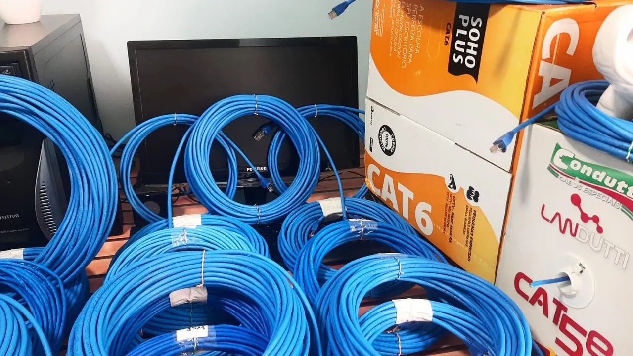 Cabo de rede internet 3m,5m,10m,15m,20m,25m,30m,35m,40m,50m 10GBPS 250MHZ 1000MBPS  - Foto 3