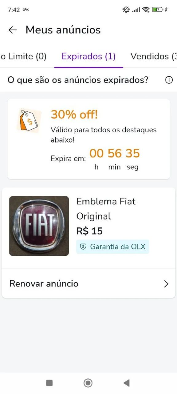 Emblema tampa traseira do uno 