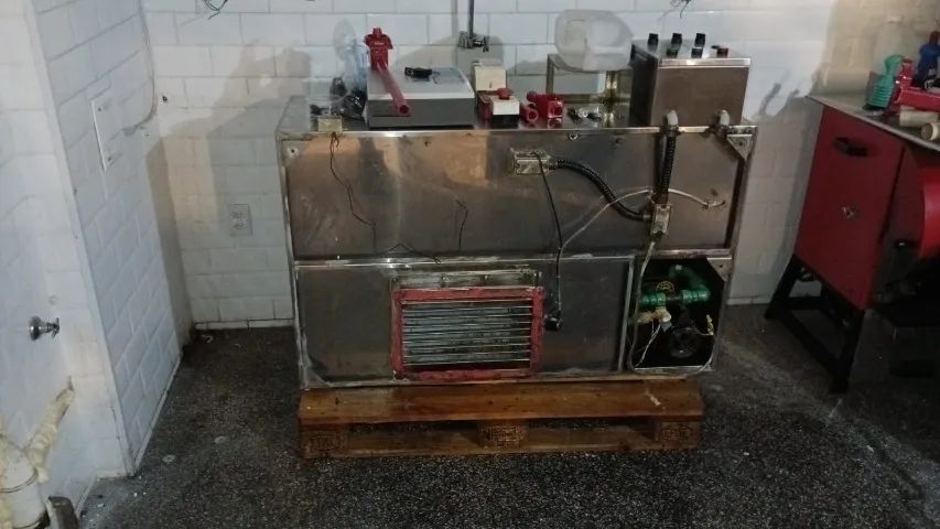 Coifa industrial, conjugada com Sistema de Saponificação.