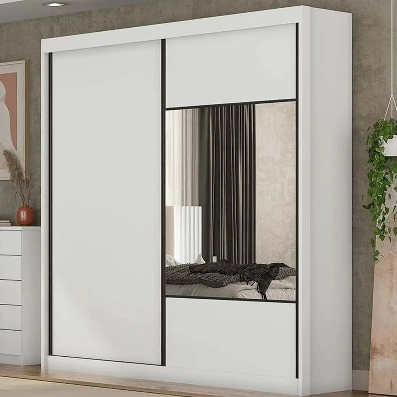 Guarda Roupa Versatto 2P  - Entrega Rápida 
