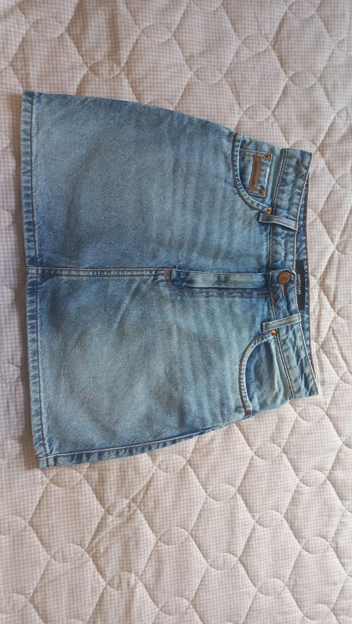 Saia Jeans Damyller - Tamanho Ideal