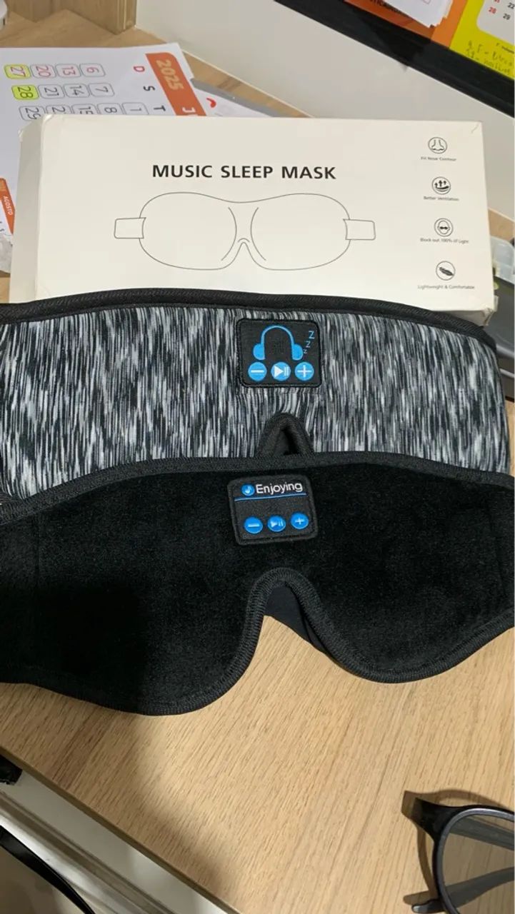 2 Máscaras 3D Bluetooth para Dormir - Foto 5
